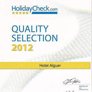Premi e riconoscimenti: HolidayCheck.com Quality Selection 2012