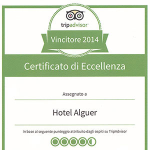 Prizes and awards: Tripadvisor Certificate of Excellence 2014
