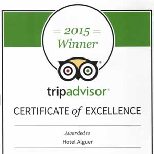 Prizes and awards: Tripadvisor Certificate of Excellence 2015