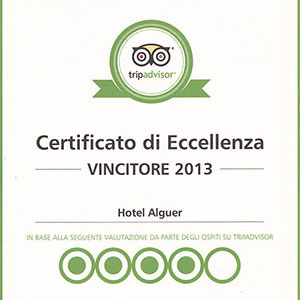 Premi e riconoscimenti: Tripadvisor Certificato di Eccellenza 2013